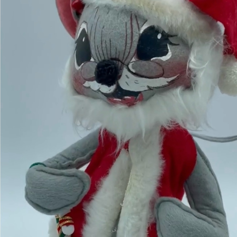 Vintage Annalee 1965 Mobilitee Doll Christmas Mouse